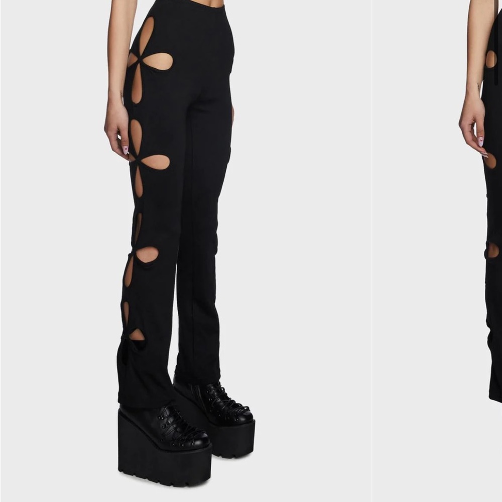 Dollskill black star child cut out pants